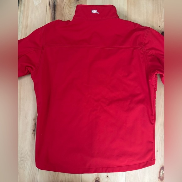 Men’s NHL Carolina Hurricanes Red Logo Full Zip Warm Front Pouch Jacket size L - Picture 2 of 13